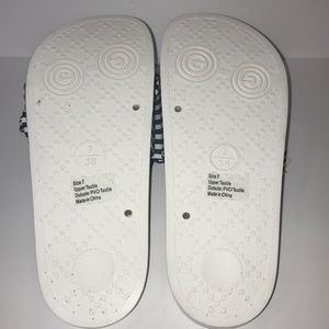 Olivia Miller Shoes - NWT Olivia Miller navy and white pool slides Olivia Miller Shoes - NWT Olivia Miller navy and white pool slides